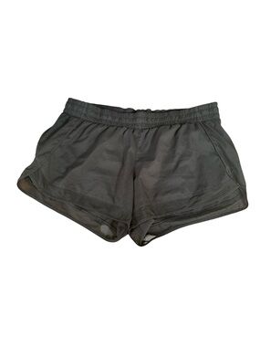 Athleta Black Mesh Racer Run Elastic-Waist 4" Athletic Shorts size XL